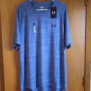 Under Armour Men's Heathered Blue Tee
